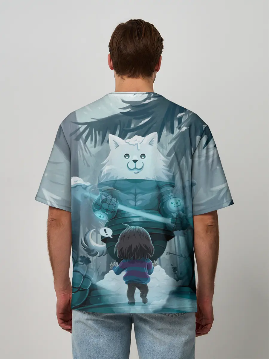 Мужская футболка оверсайз / UNDERTALE