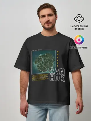 Мужская футболка оверсайз / Сангок