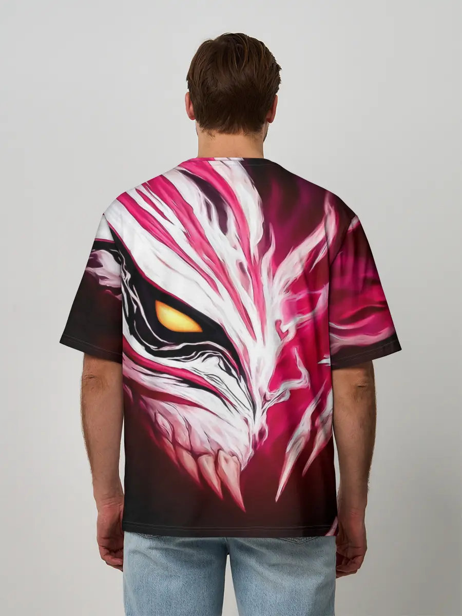 Мужская футболка оверсайз / Маска пустого Блич