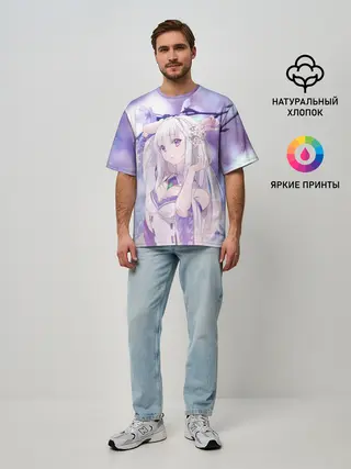 Мужская футболка оверсайз / Эмилия