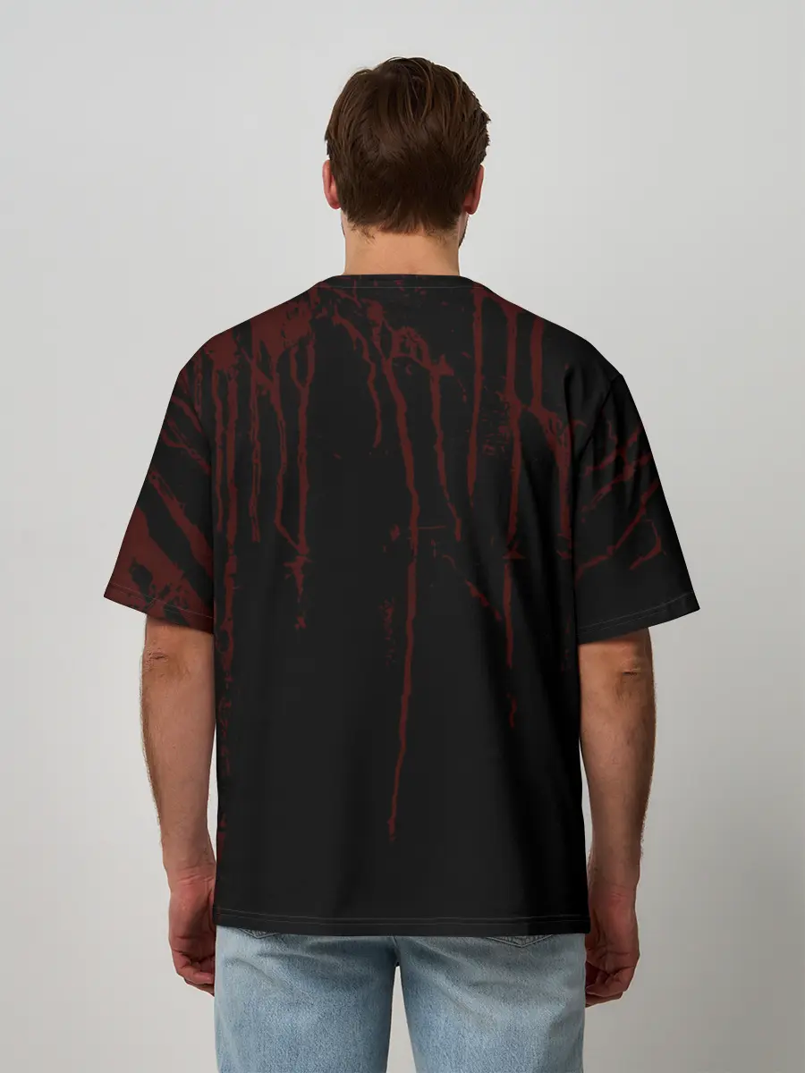 Мужская футболка оверсайз / Зоро окровавленный | One Piece