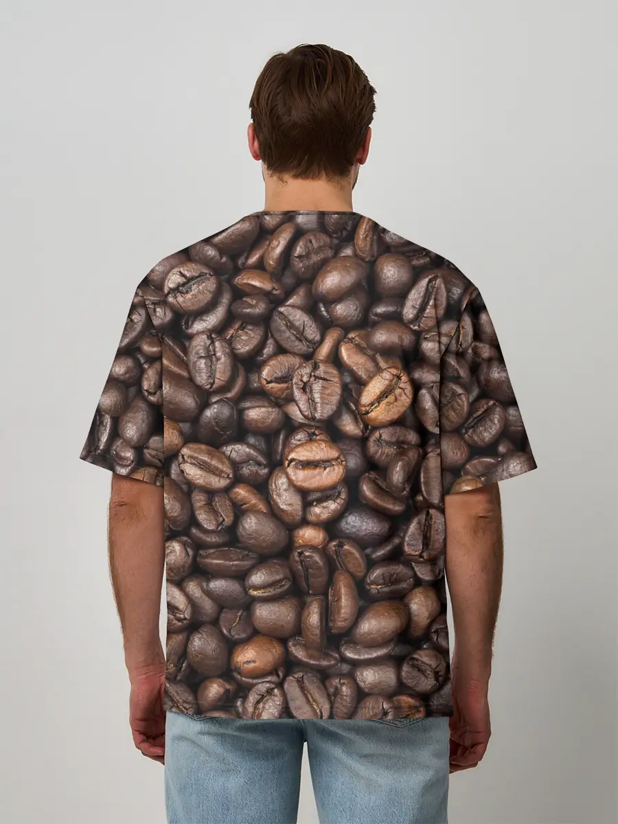 Мужская футболка оверсайз / Coffee