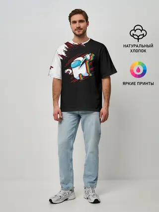 Мужская футболка оверсайз / Among Us