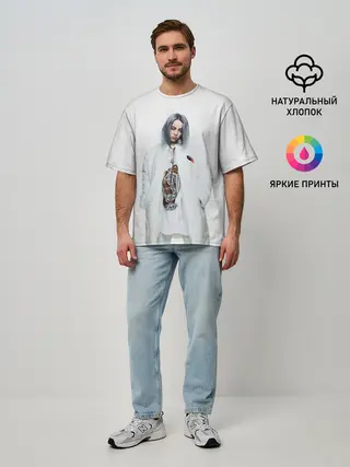 Мужская футболка оверсайз / BILLIE EILISH