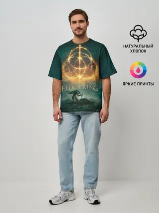 Мужская футболка оверсайз / Elden Ring key art