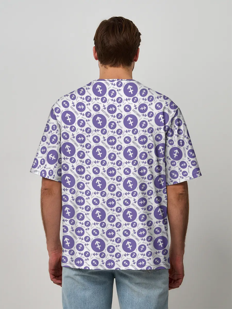 Мужская футболка оверсайз / Стрелец