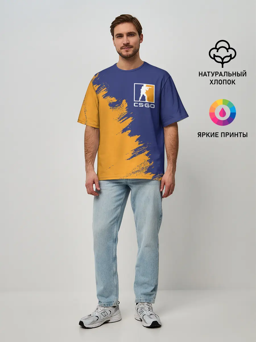 Мужская футболка оверсайз / CS:GO