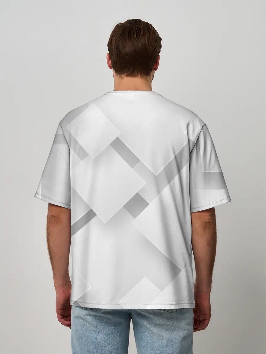Мужская футболка оверсайз / Геометрическая Абстракция