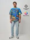 Мужская футболка оверсайз / Коралловые рыбки