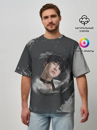 Мужская футболка оверсайз / BTS | БТС