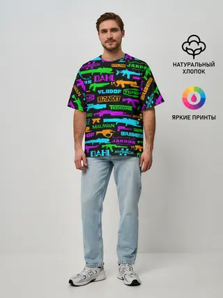 Мужская футболка оверсайз / BORDERLANDS 3