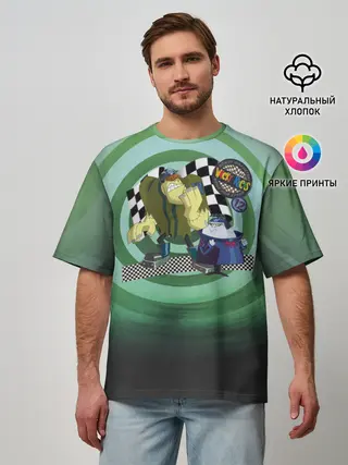 Мужская футболка оверсайз / Tiny and Bella Team