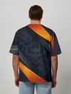 Мужская футболка оверсайз / BLACK ORANGE