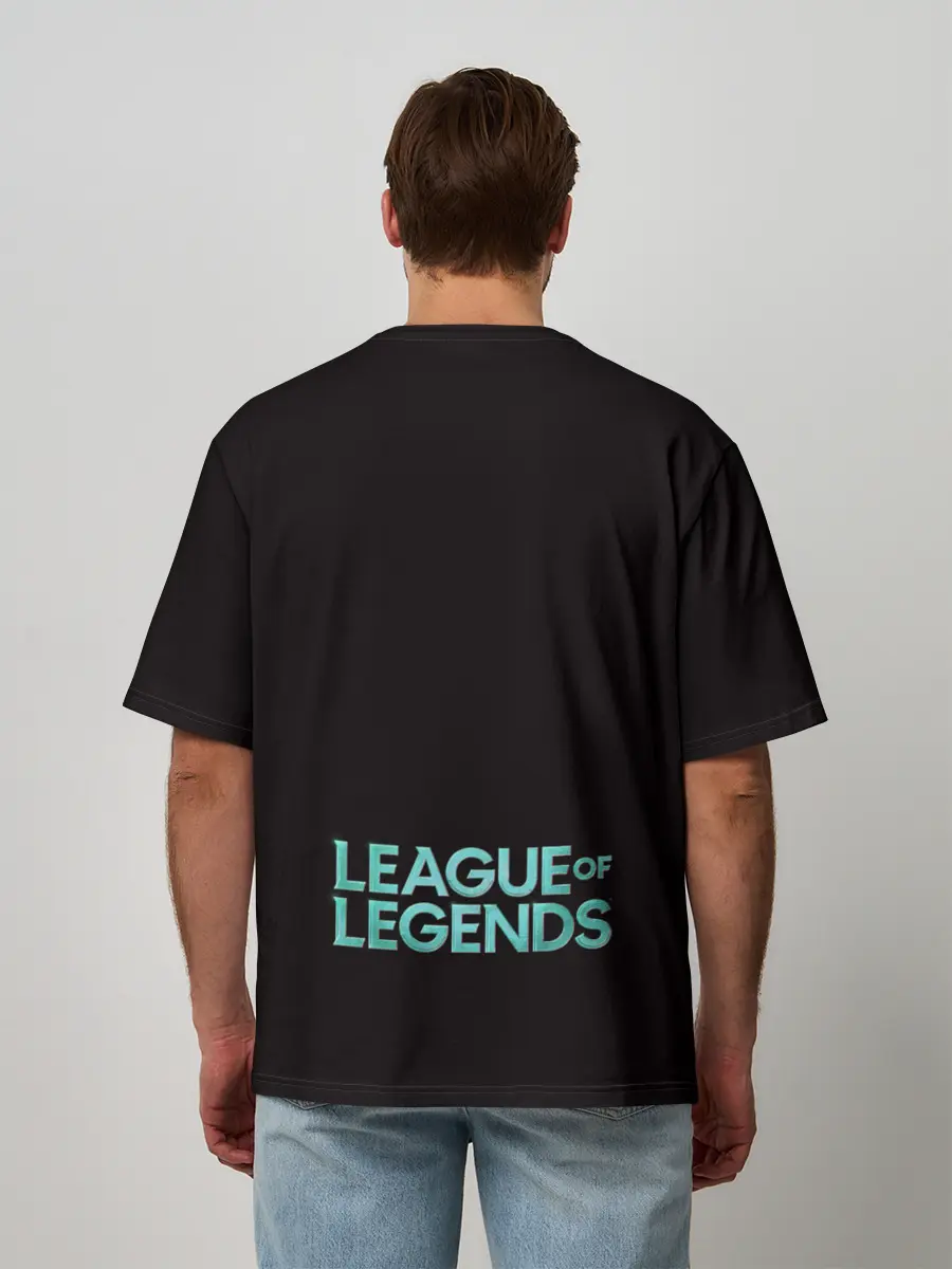 Мужская футболка оверсайз / Asian | LOL