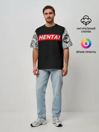 Мужская футболка оверсайз / Японская анимация