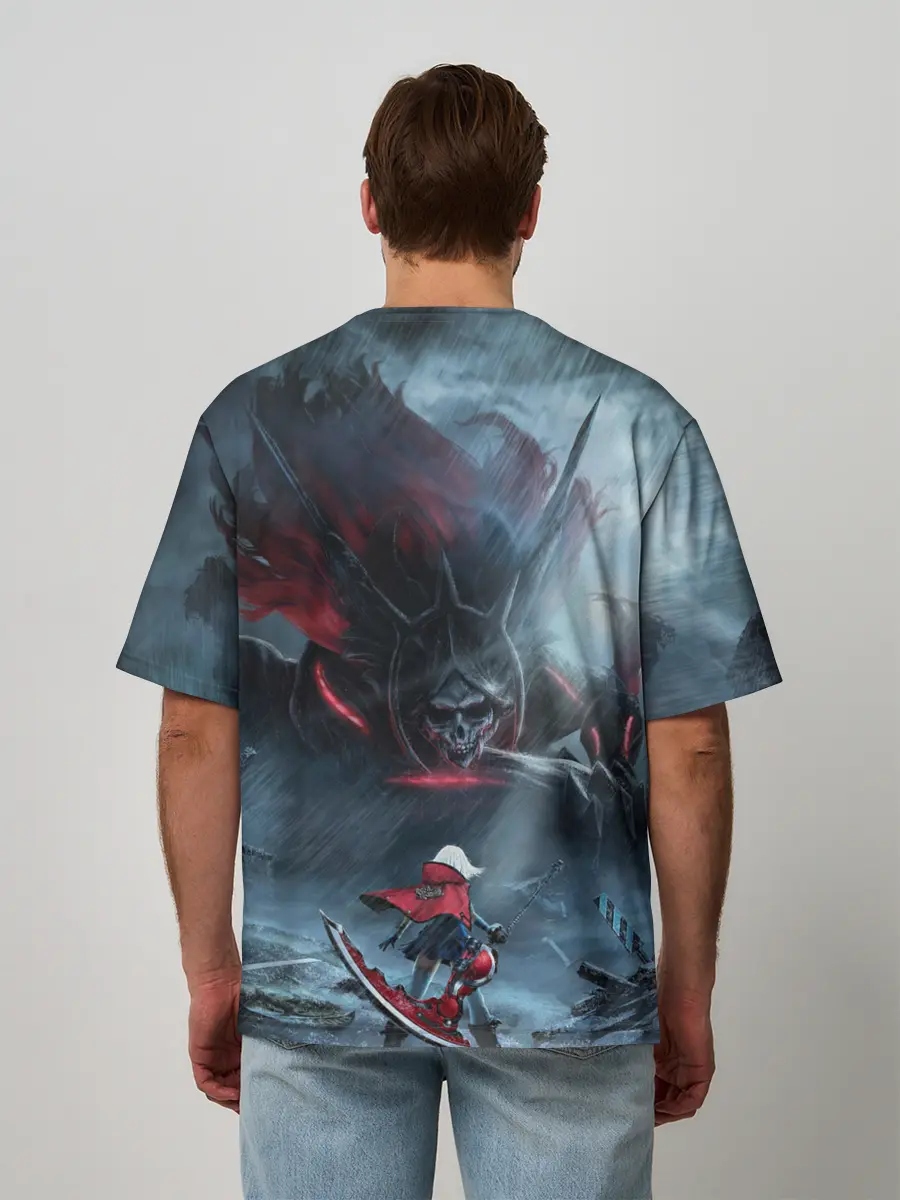 Мужская футболка оверсайз / Ай | Хранительница могил