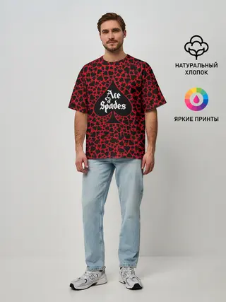 Мужская футболка оверсайз / Ace of spades