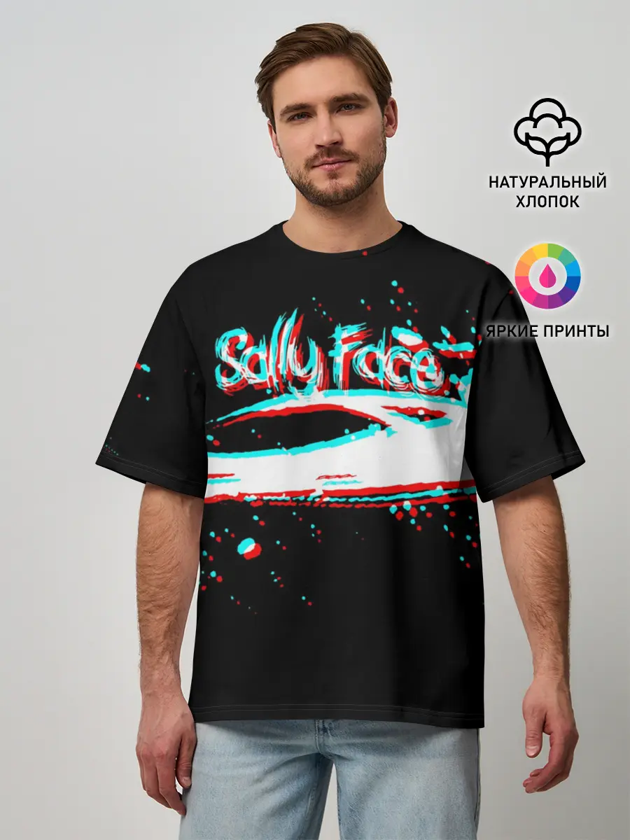 Мужская футболка оверсайз / Sally Face