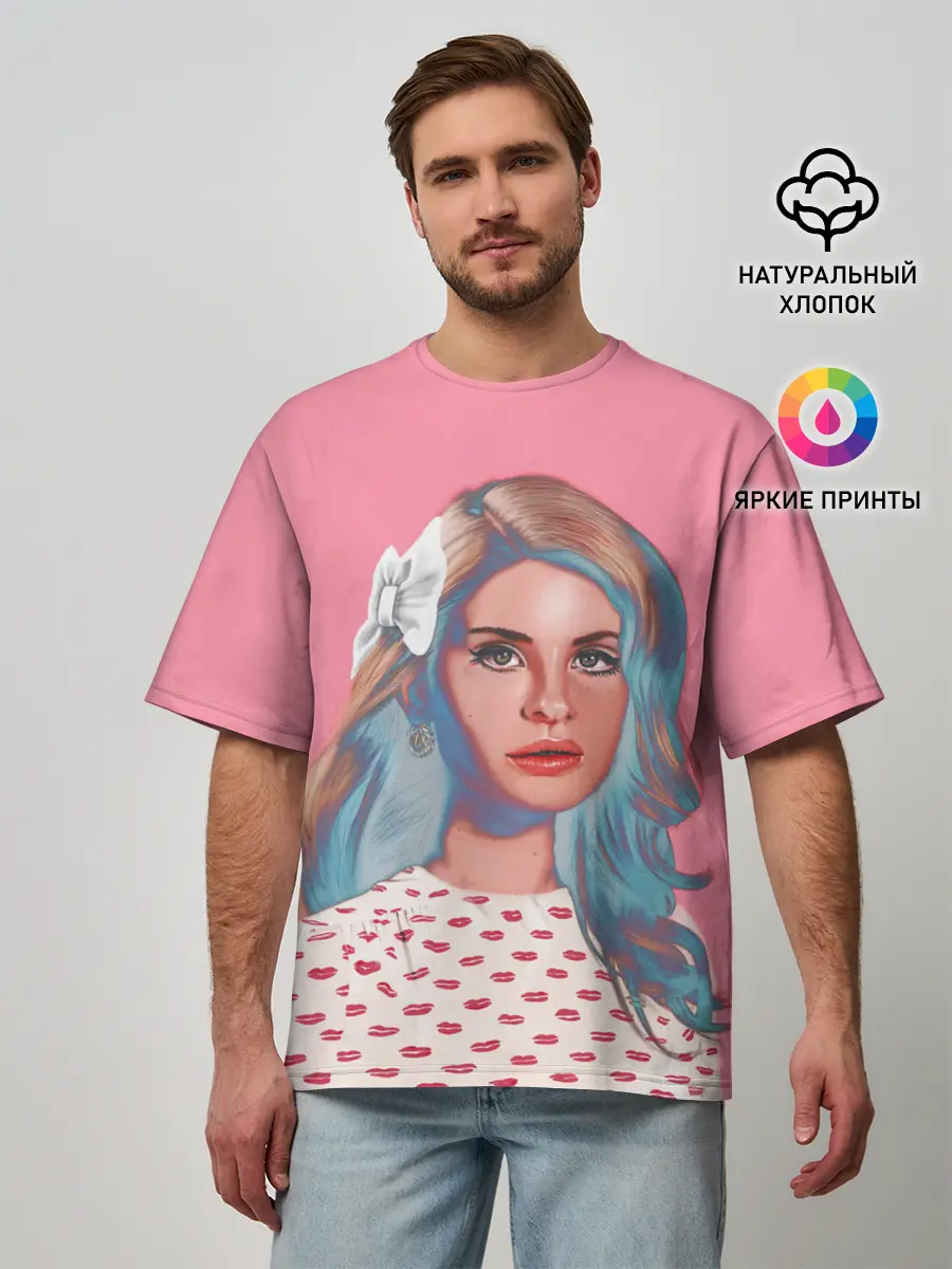 Мужская футболка оверсайз / Sweet Lana