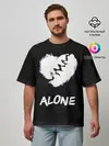 Мужская футболка оверсайз / Alone