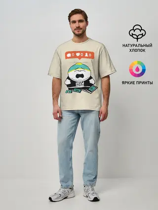 Мужская футболка оверсайз / Ноль лайков