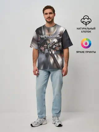 Мужская футболка оверсайз / YoRHa | Nier Automata