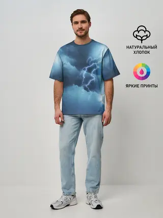 Мужская футболка оверсайз / STORM