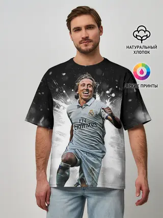 Мужская футболка оверсайз / Модрич