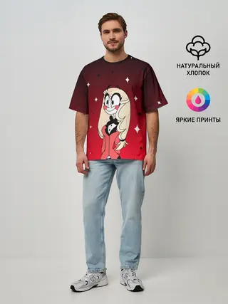 Мужская футболка оверсайз / ОТЕЛЬ ХАЗБИН ЧАРЛИ