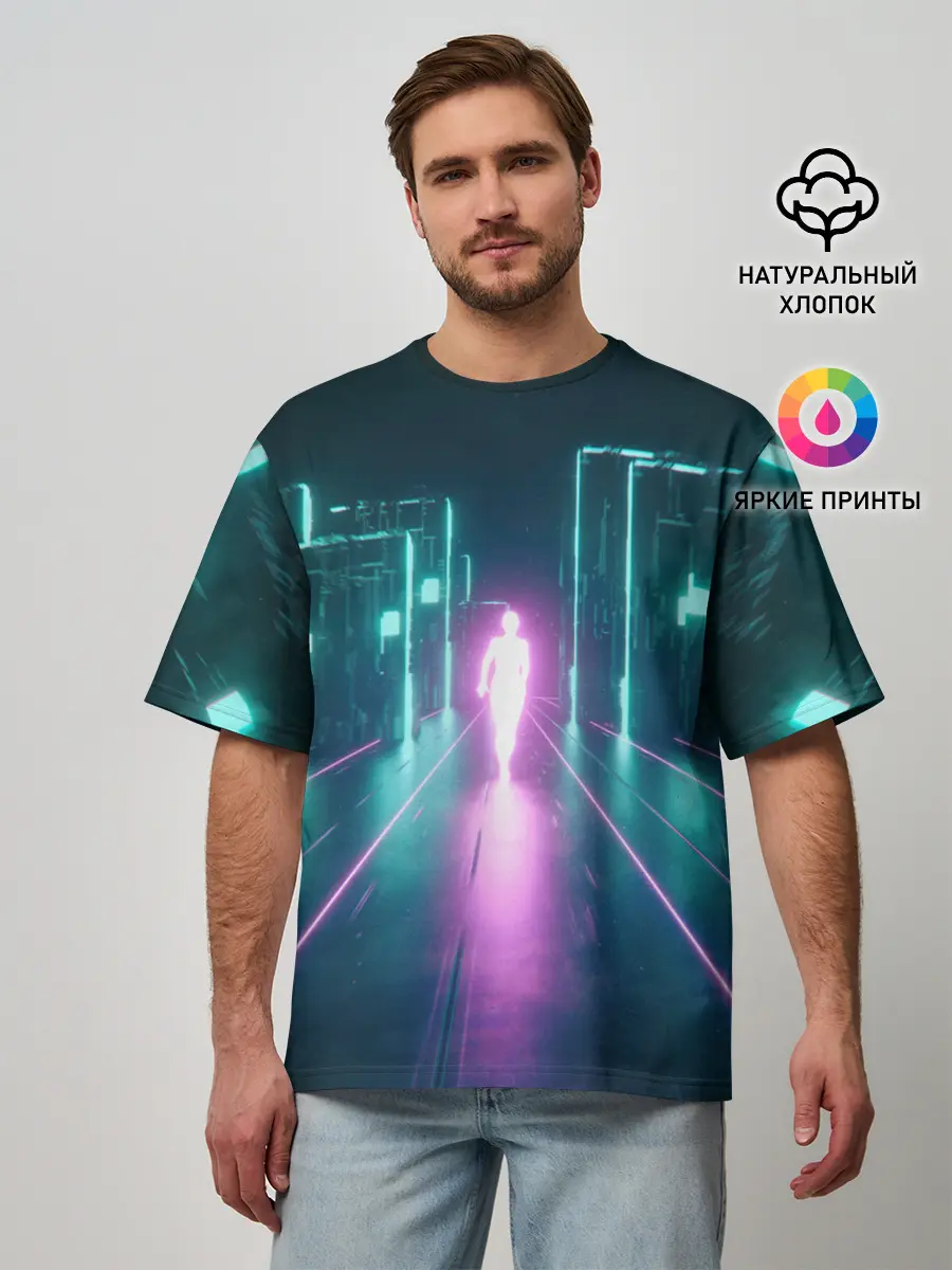 Мужская футболка оверсайз / OutRun