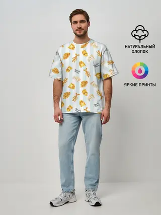 Мужская футболка оверсайз / Baked Goods Pattern