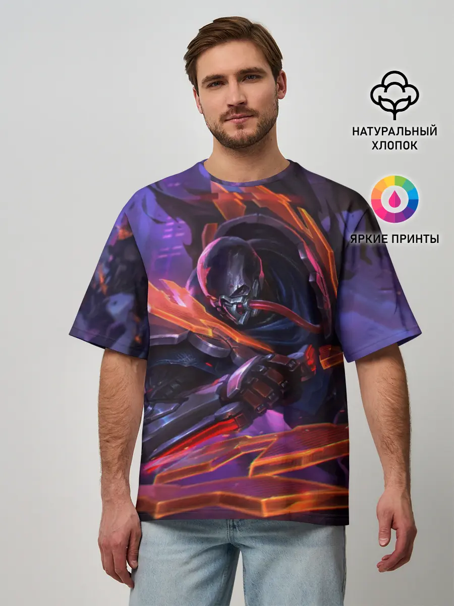 Мужская футболка оверсайз / Пайк League of legends