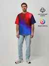 Мужская футболка оверсайз / RED&BLUE