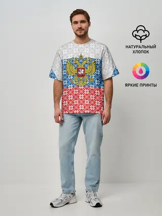 Мужская футболка оверсайз / Россия