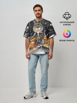 Мужская футболка оверсайз / ЗЕНИЦУ | ZENITSU | KNY