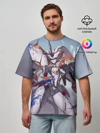 Мужская футболка оверсайз / Zero Two