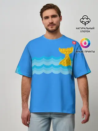 Мужская футболка оверсайз / Pop it / Simple Dimple