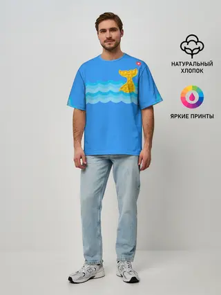 Мужская футболка оверсайз / Pop it / Simple Dimple