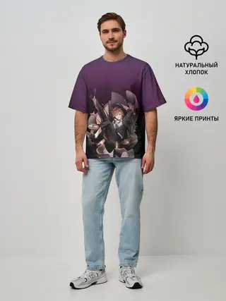 Мужская футболка оверсайз / Мистер Модная Шляпка