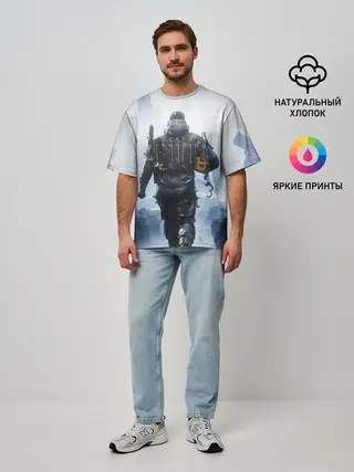 Мужская футболка оверсайз / Сэм Бриджес DS