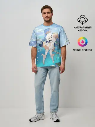 Мужская футболка оверсайз / Paimon