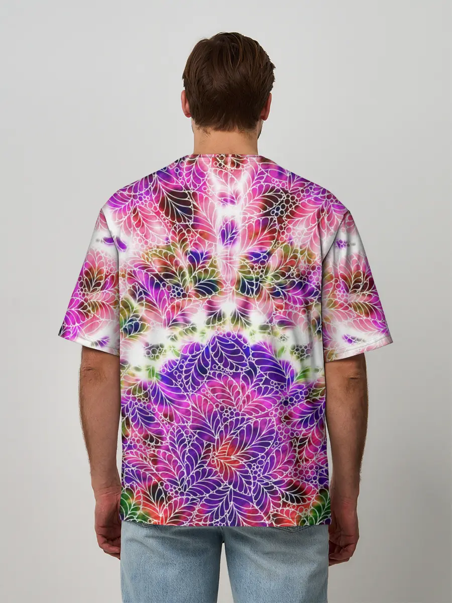 Мужская футболка оверсайз / Тай-дай