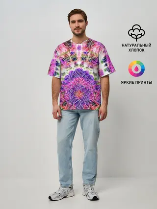 Мужская футболка оверсайз / Тай-дай