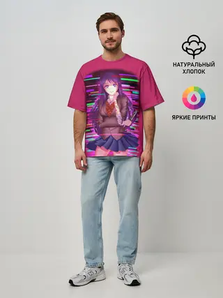 Мужская футболка оверсайз / Literature Club Юри