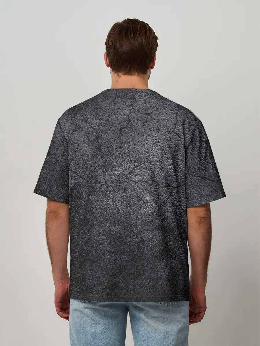 Мужская футболка оверсайз / Острые козырьки