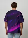 Мужская футболка оверсайз / GEOMETRY STRIPES NEON