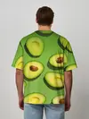 Мужская футболка оверсайз / АВАКАДО ПАТТЕРН.