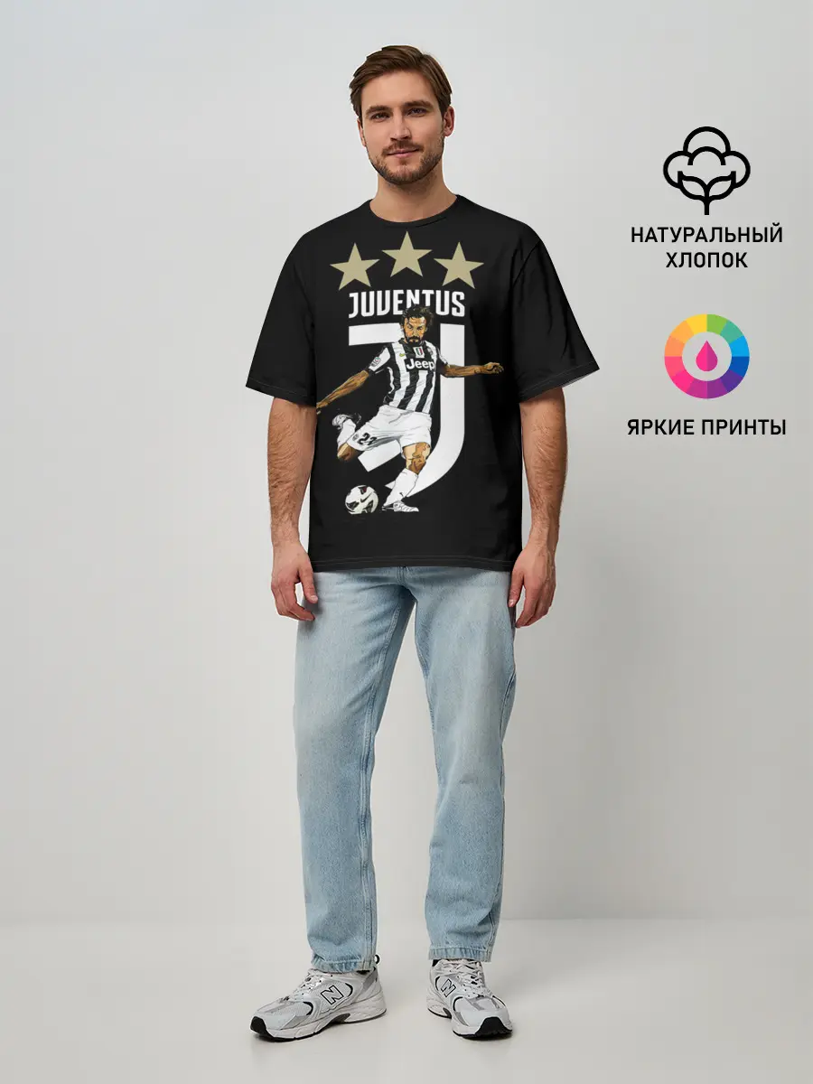 Мужская футболка оверсайз / Андреа Пирло