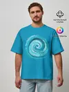 Мужская футболка оверсайз / Водоворот