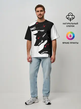 Мужская футболка оверсайз / Gluttony